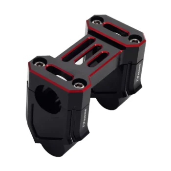 RA1250 Pull Back Handlebar Risers Offset Backward Adapters Red