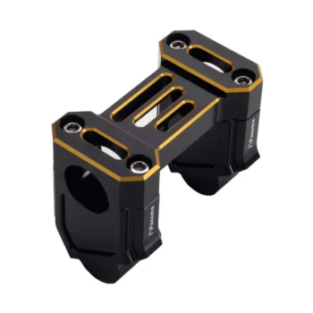 RA1250 Pull Back Handlebar Risers Offset Backward Adapters Golden